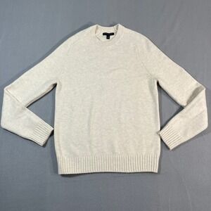 Banana Republic Cream Marled Crew Neck Raglan Sweater Size S‎
